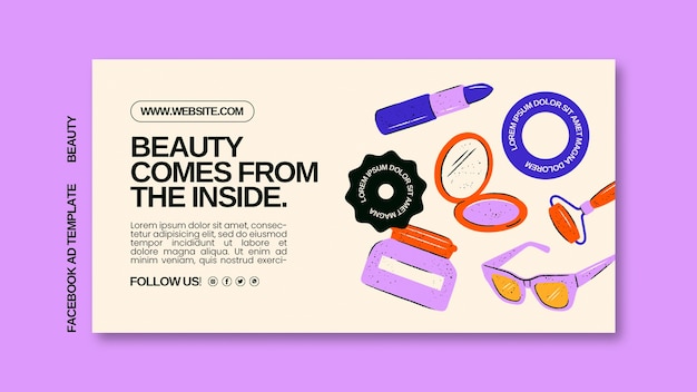 Free PSD beauty template design