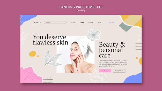 Beauty template design