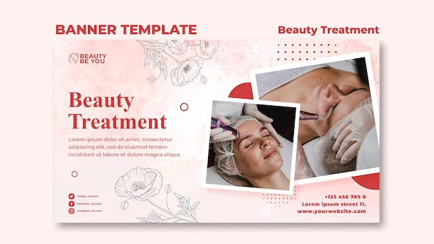 Beauty treatment banner