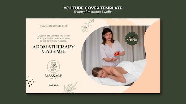 Free PSD beauty youtube cover template