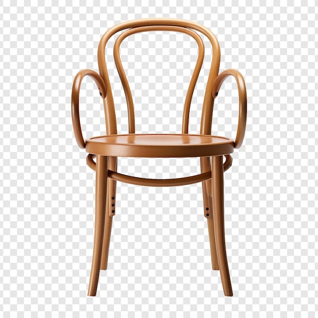 Free PSD bentwood chair isolated on transparent background