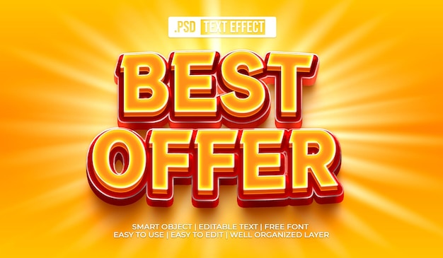 Best offer Text Style Effect