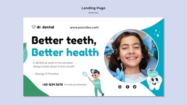 Better teeth health landing page