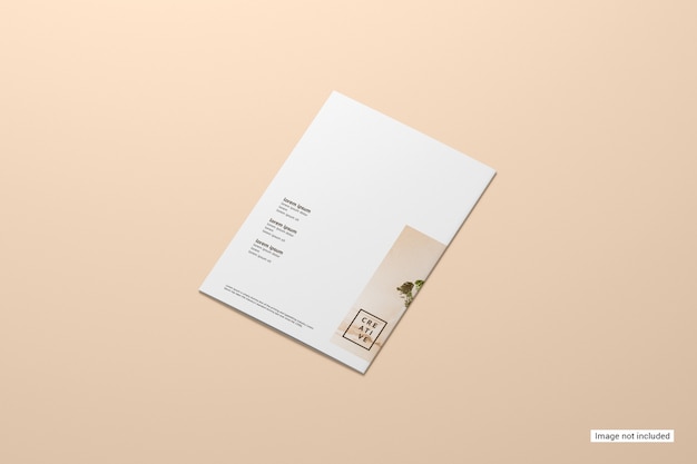 Bifold brochure mockup