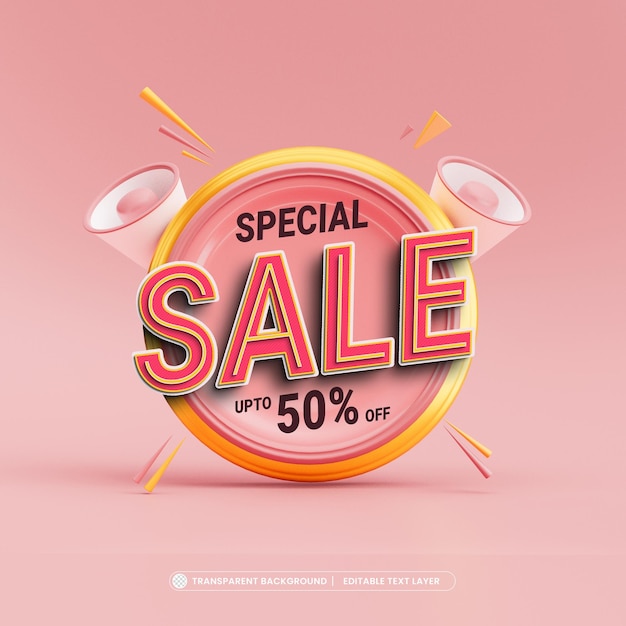 Big Sale PSD text effect