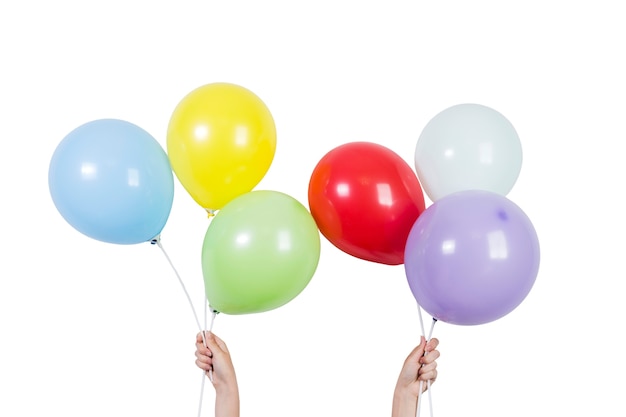 Free PSD birthday balloons  decoration isolated