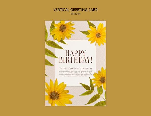 Free PSD birthday celebration  template