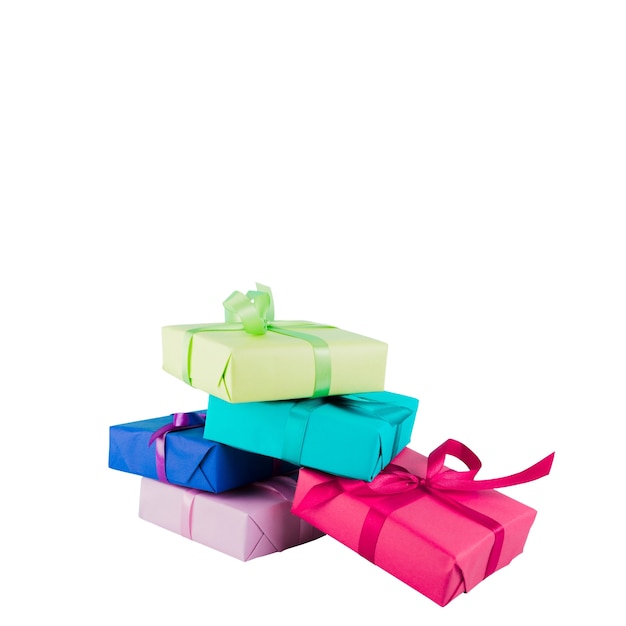 Free PSD birthday presents decoration isolated