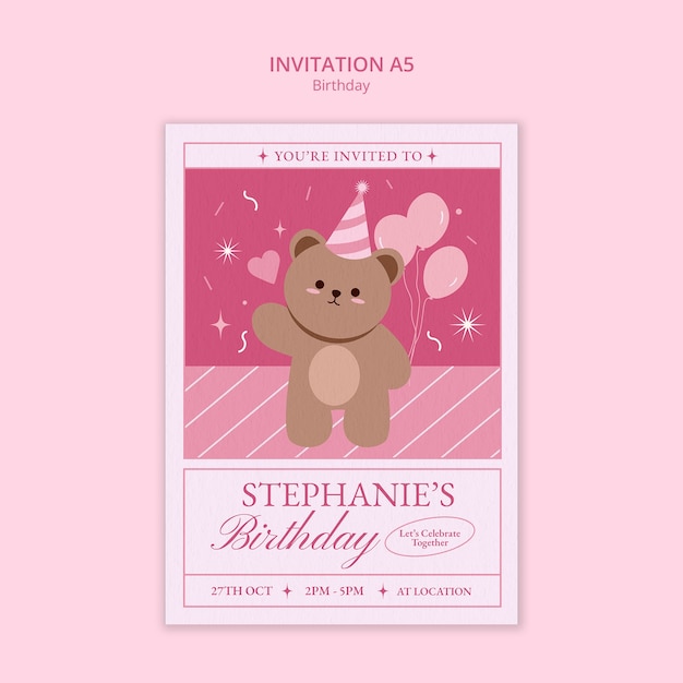 Birthday template design