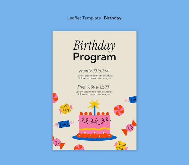 Birthday  template design