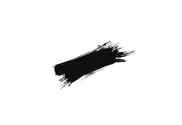 Free PSD black brush stroke