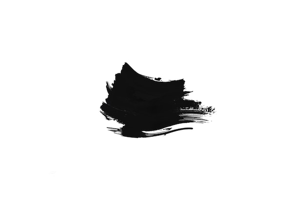 Free PSD black brush stroke