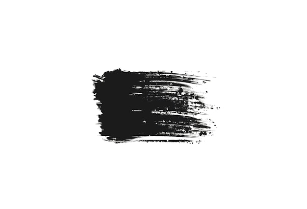 Free PSD black brush stroke