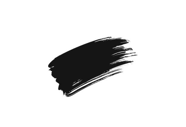 Free PSD black brush stroke