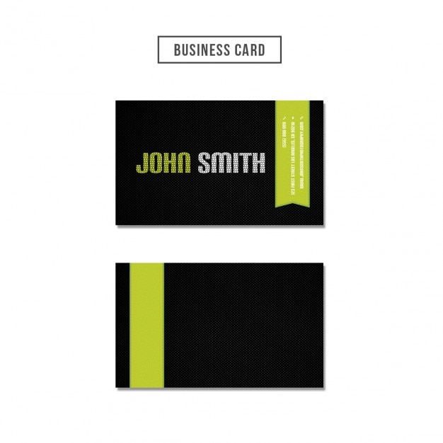 Free PSD black business card