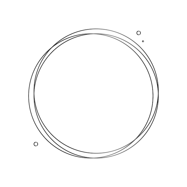 Free PSD black circle shape