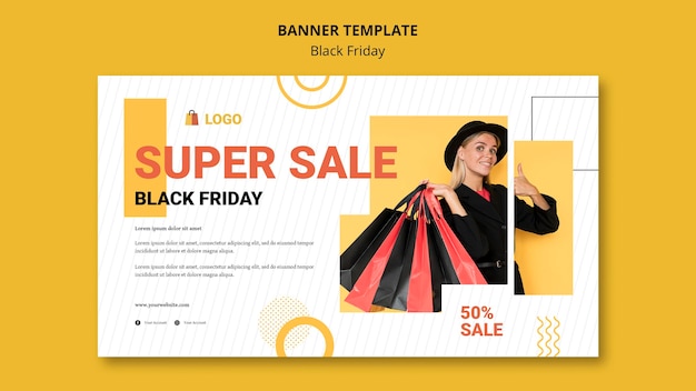 Black friday banner template