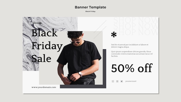 Black friday banner template