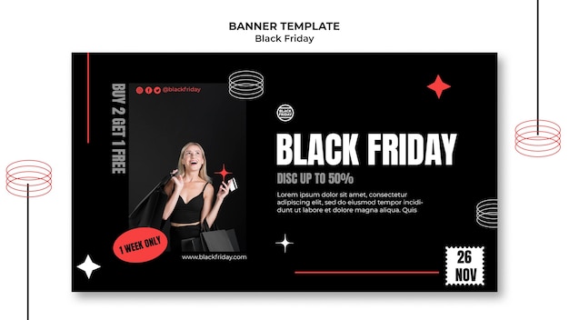 Black friday banner template