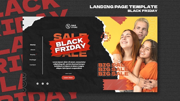 Black friday landing page