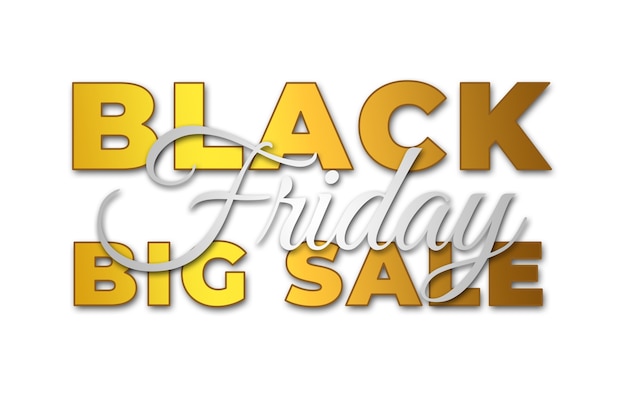 Free PSD black friday promotion design isolated