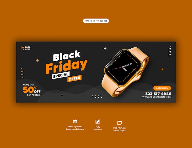 Free PSD black friday special offer facebook cover banner template