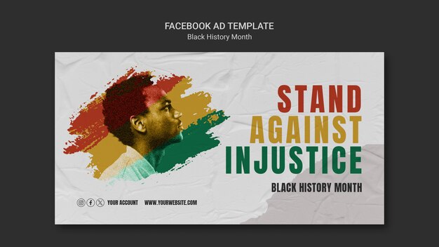 Black history month template design