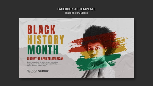 Black history month template design