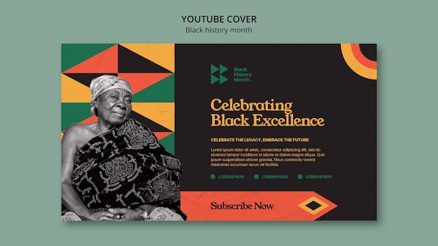 Black history month template design