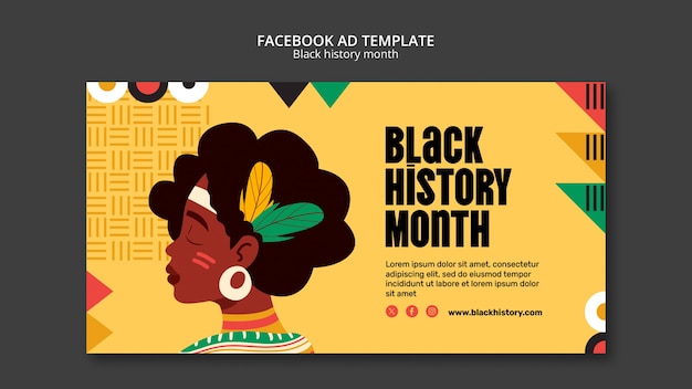 Black history month template design