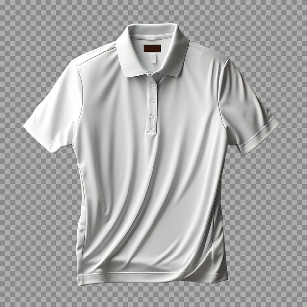 blank white polo shirt isolated on background