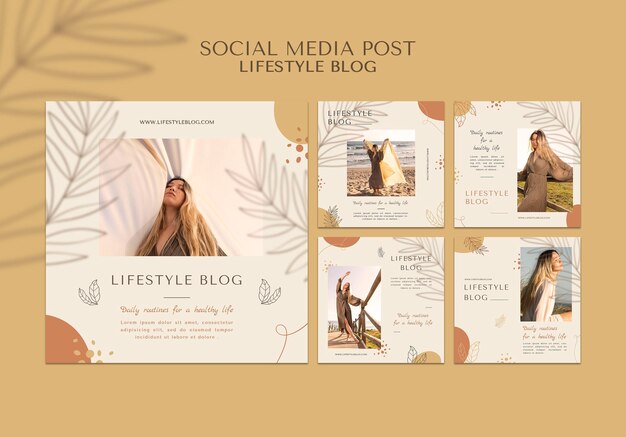 Blogger lifestyle social media post