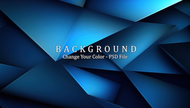 Free PSD blue background dark blue abstract background geometry shine generative ai