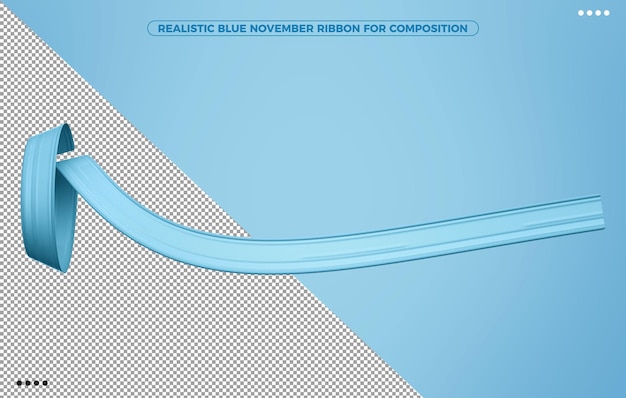 blue november realistic ribbon