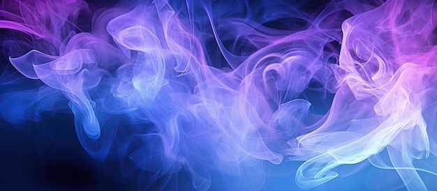 Blue and purple smoke background Generative AI