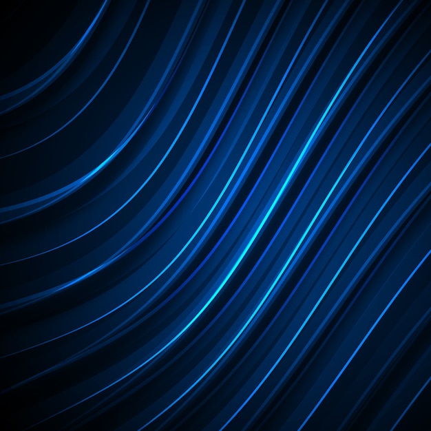 Free PSD blue wavy background