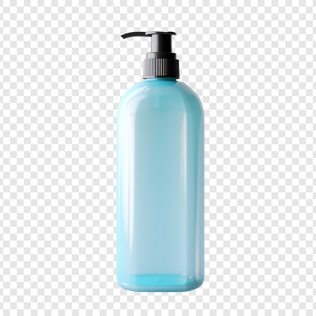 Free PSD body wash bottle isolated on transparent background