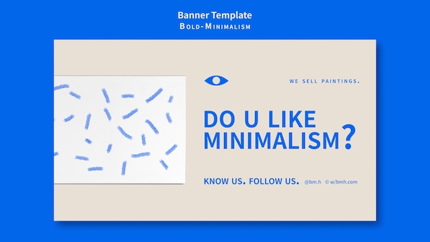 Bold-minimalism banner template