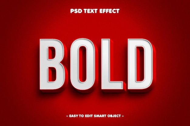 Bold text effect