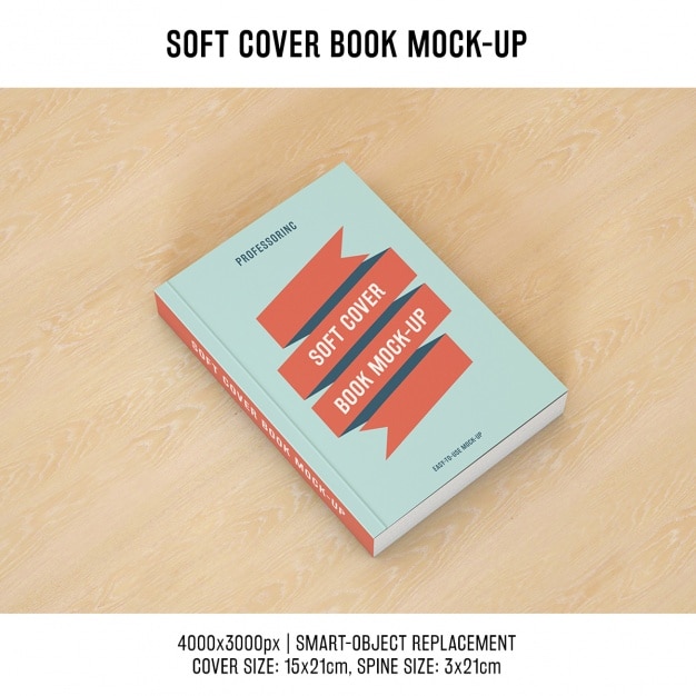 Free PSD book cover mock up design