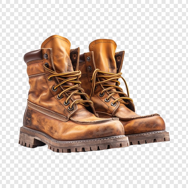 Free PSD boots isolated on transparent background