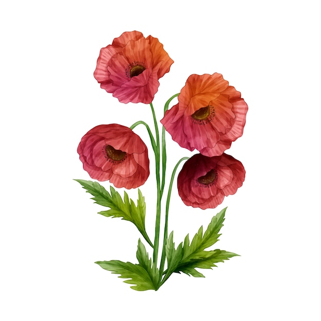 Free PSD botanical flower design