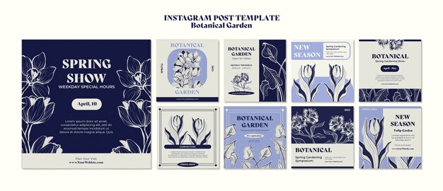 Botanical garden template design