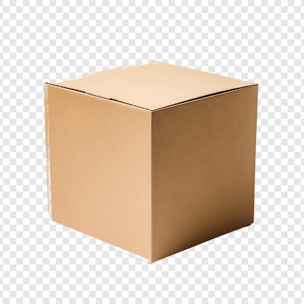 Free PSD box isolated on transparent background