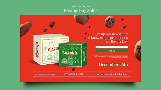 Boxing day sales template design