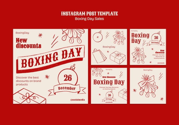 Boxing day sales template design