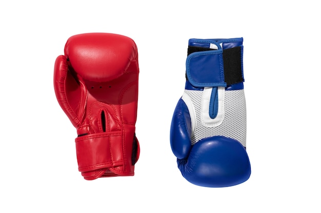 Free PSD boxing gloves isolated