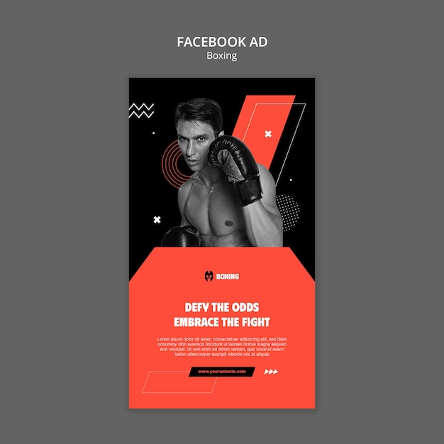 Free PSD boxing template design