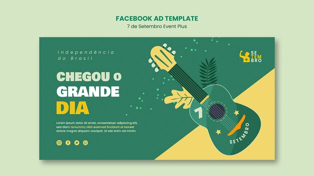 Brazil independence day design template