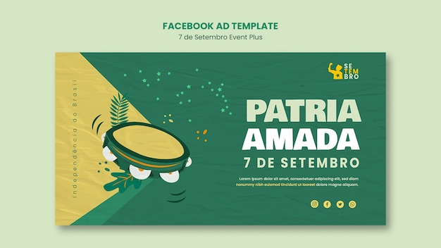 Brazil independence day design template